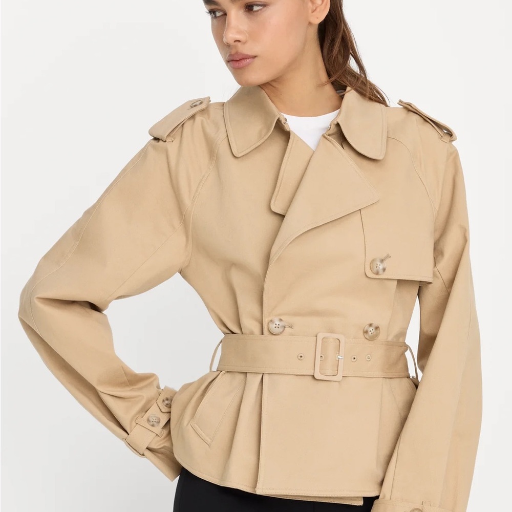 Good American - Cropped Trench Jacket - Picture 3 of 7
